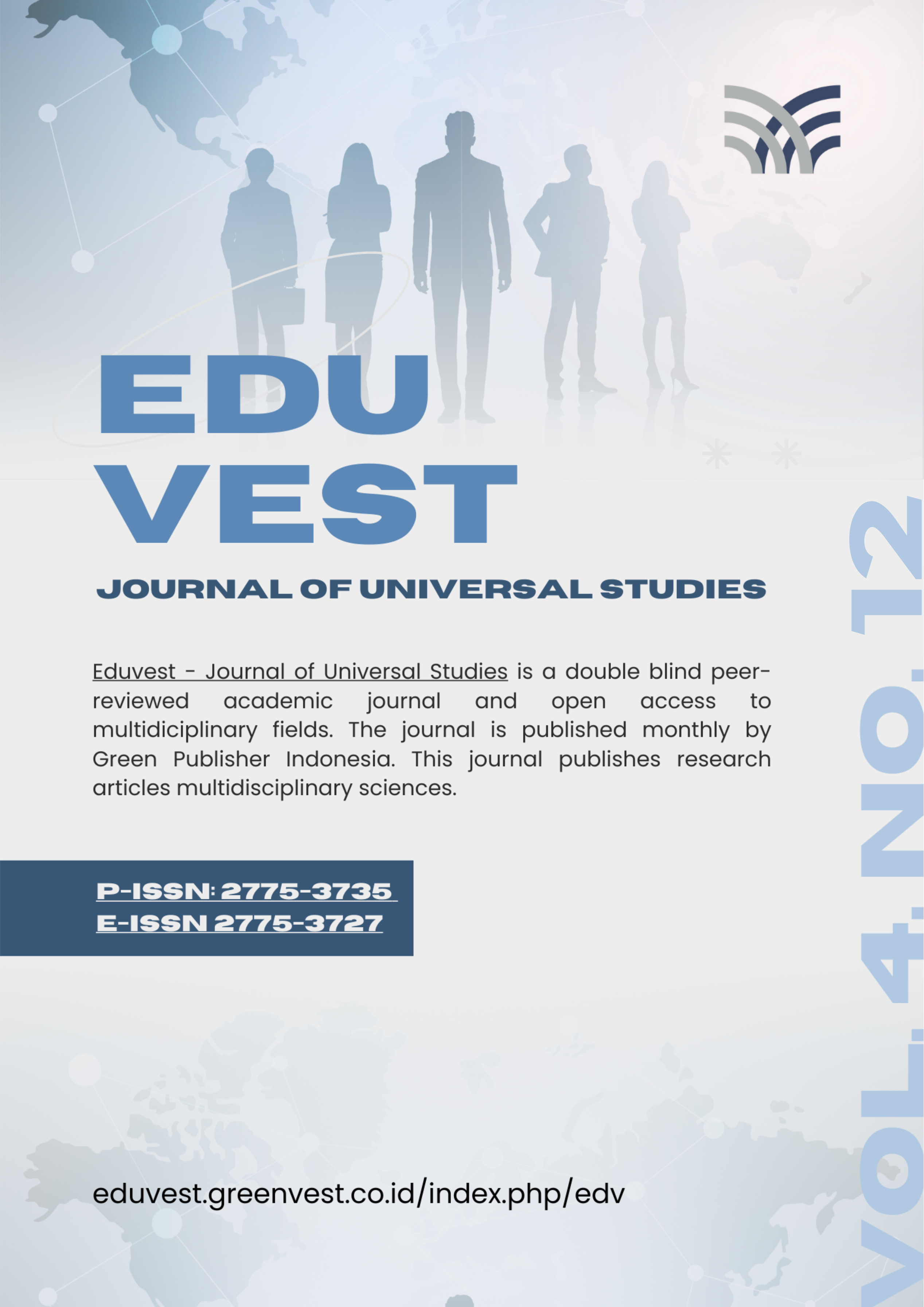 					View Vol. 4 No. 12 (2024): Journal Eduvest - Journal of Universal Studies
				